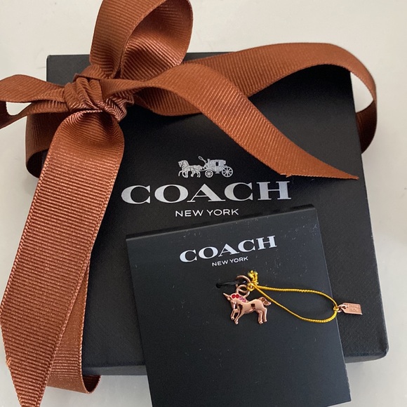 Coach Rainbow Gold Mini Unicorn Pave Uni Charm
